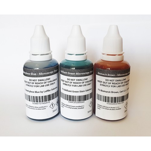 Buy Online Three Colour Staining dye solutions kit for general biology