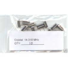 14.318MHz CRYSTALS. (Pack of 10)