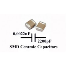 SMD/SMT Ceramic Capacitor 2200pF, (0.0022uF) -  Murata. (Pack of 50) 