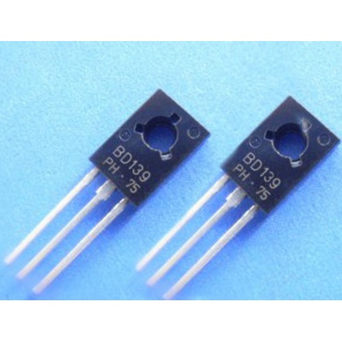 Buy Online 5 X BD139 TO126 case NPN power transistors. (5 transistors