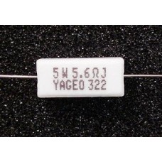 5.6 Ohm  Ceramic Resistors 5W 5%. 5.6R J (Pack of 3) - Yageo