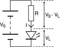 LED resistor circuit