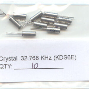32.768KHz CRYSTALS. (Pack of 10)