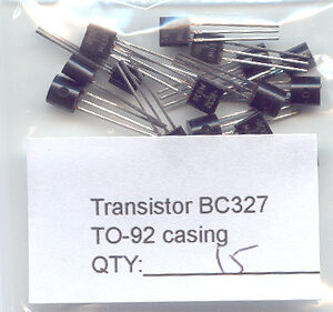BC327 PNP General Purpose Transistors. 15 Transistors Pack.