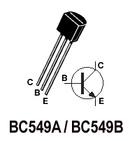 BC549 NPN Transistors. Pack of 25 Transistors.