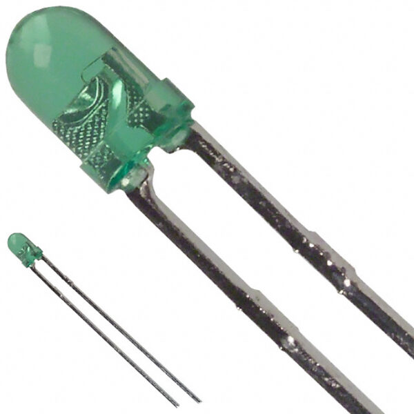 Green Leds 3mm (Light Emitting Diodes). Pack of 250 Leds.