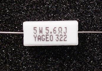 5.6 Ohm Ceramic Resistors 5W 5%. 5.6R J (Pack of 3) - Yageo