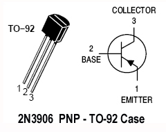 2N3906 PNP TO-92 Transistor. (25 Transistors Pack)