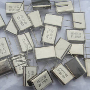 22.1184MHz CRYSTALS. (Pack of 500).