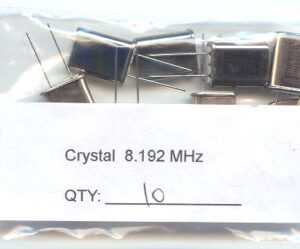 8.192MHz CRYSTALS. (Pack of 10).