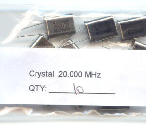 20MHz CRYSTALS. (Pack of 10).