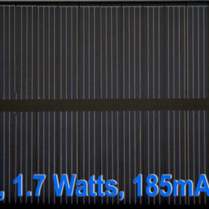 9 Volts 1.7W Solar Panel 185mA polycrystalline