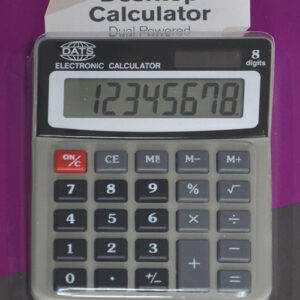 Office Desktop Calculator. Dual powered. Solar with battery backup & auto power off.