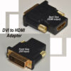 DVI to HDMI video adapter for PC.