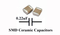 SMD/SMT Ceramic Capacitor 0.22uF, TDK. (Pack of 50)