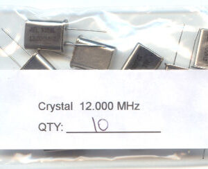 12MHz CRYSTALS. (Pack of 10).