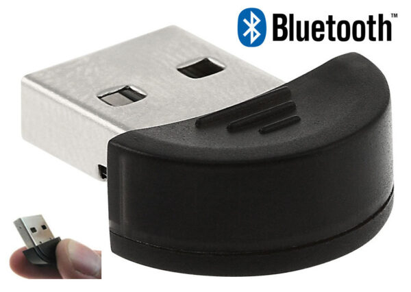 Mini USB Wireless Bluetooth Adapter Dongle. Up to 100m range. Win XP, Vista, Win7 Win8 compatible.