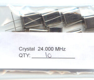 24MHz CRYSTALS. (Pack of 10).