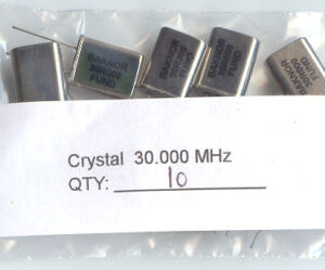 30MHz CRYSTALS. (Pack of 10)