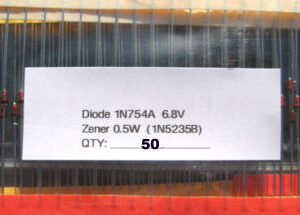 1N754A 0.5W (= 1N5235B) 6.8V ZENER DIODE (50 diodes pack)
