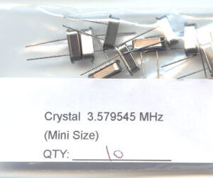3.579545MHz CRYSTALS Small Size. (Pack of 10)
