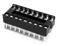 IC sockets for 18 pins DIP ICs, solder type. (Pack of 10)