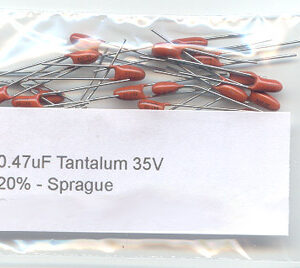 0.47uF 35V TANTALUM CAPACITORS. (Pack of 15).