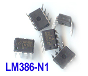 LM386 1W Low Voltage Audio Power Amplifier. 8pin DIP IC (pack of 5)