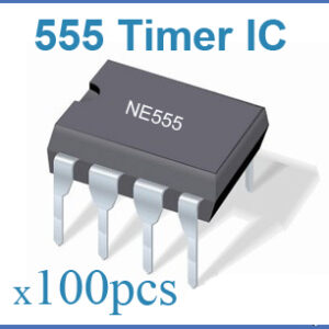 555 TIMER ICs 8-PIN DIP. (100 ICs pack). LM555/NE555/SA555
