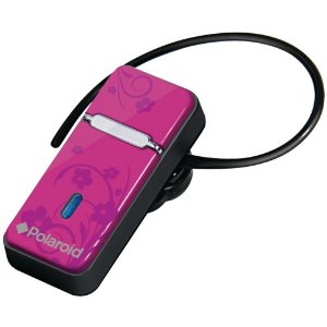 Bluetooth headset (ear piece). Light Weight Design, colour pink.