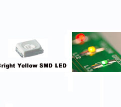 Yellow Surface Mount Leds SMD/SMT. (Pack of 50 leds)